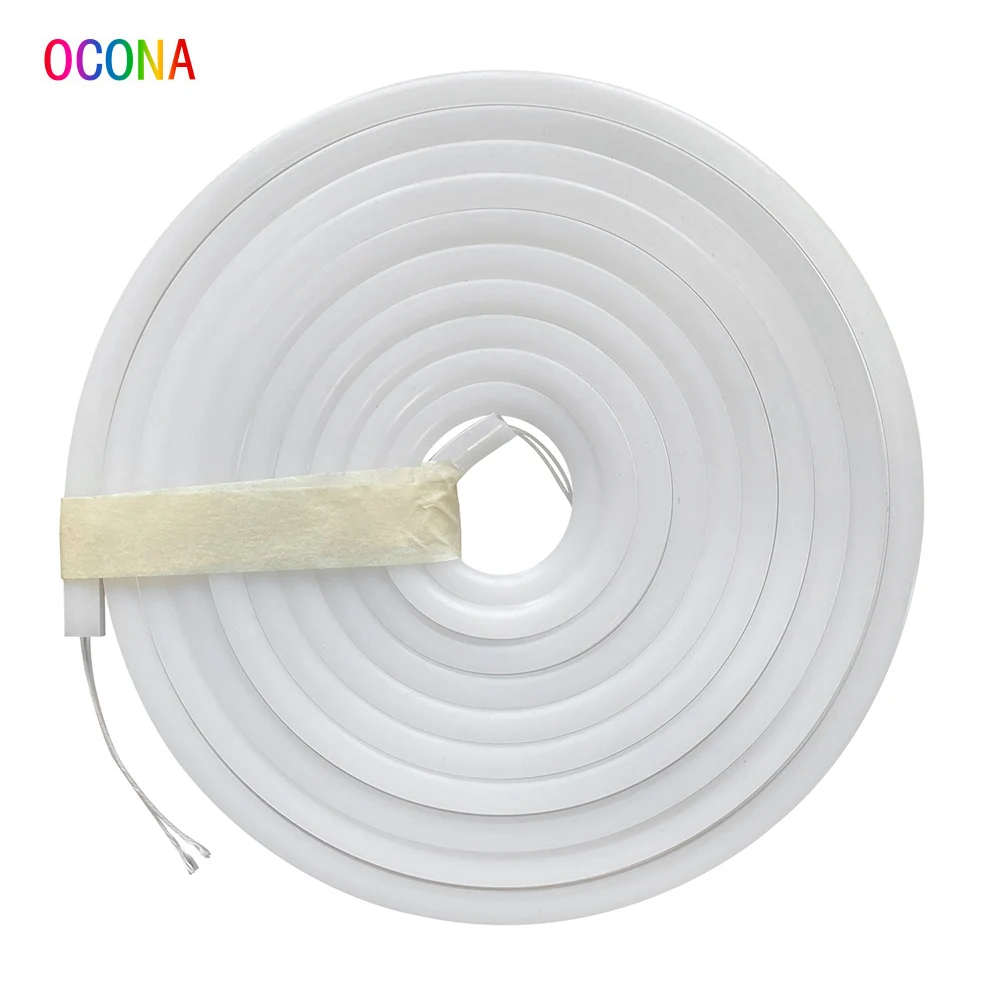 Super Thin DIY Flexible Neon Tube (no LED Strip) Diffuser IP67 Waterproof for SMD COB 3mm 4mm 5mm LED Strip Side View 4*10mm