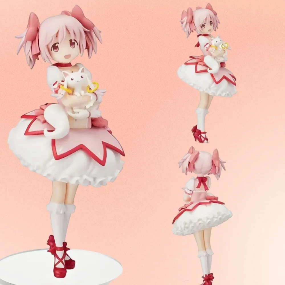 18cm Puella Magi Madoka Magica Aniem Figurka Kaname Madoka Figurka akcji Magic Girl Model Dekoracja Statuetka Lalki Zabawki Prezent świąteczny — 2