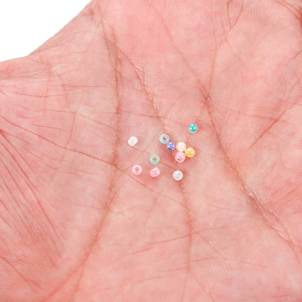 1000/1800 Stuks 2Mm Snoep Kleur Tsjechisch Glas Zaad Kralen Schattige Bulk Kleine Kraal Armband Handwerk Voor Diy Sieraden Maken Accessoires - afbeelding 2