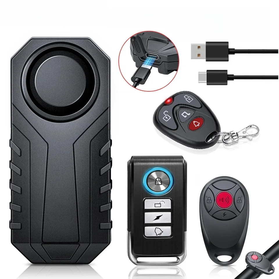 AliExpress Extractme Motorcycle Burglar Alarm with Remote Control 113DB Wireless Waterproof Car Electric Bicycle Security Anti Lost Alarm