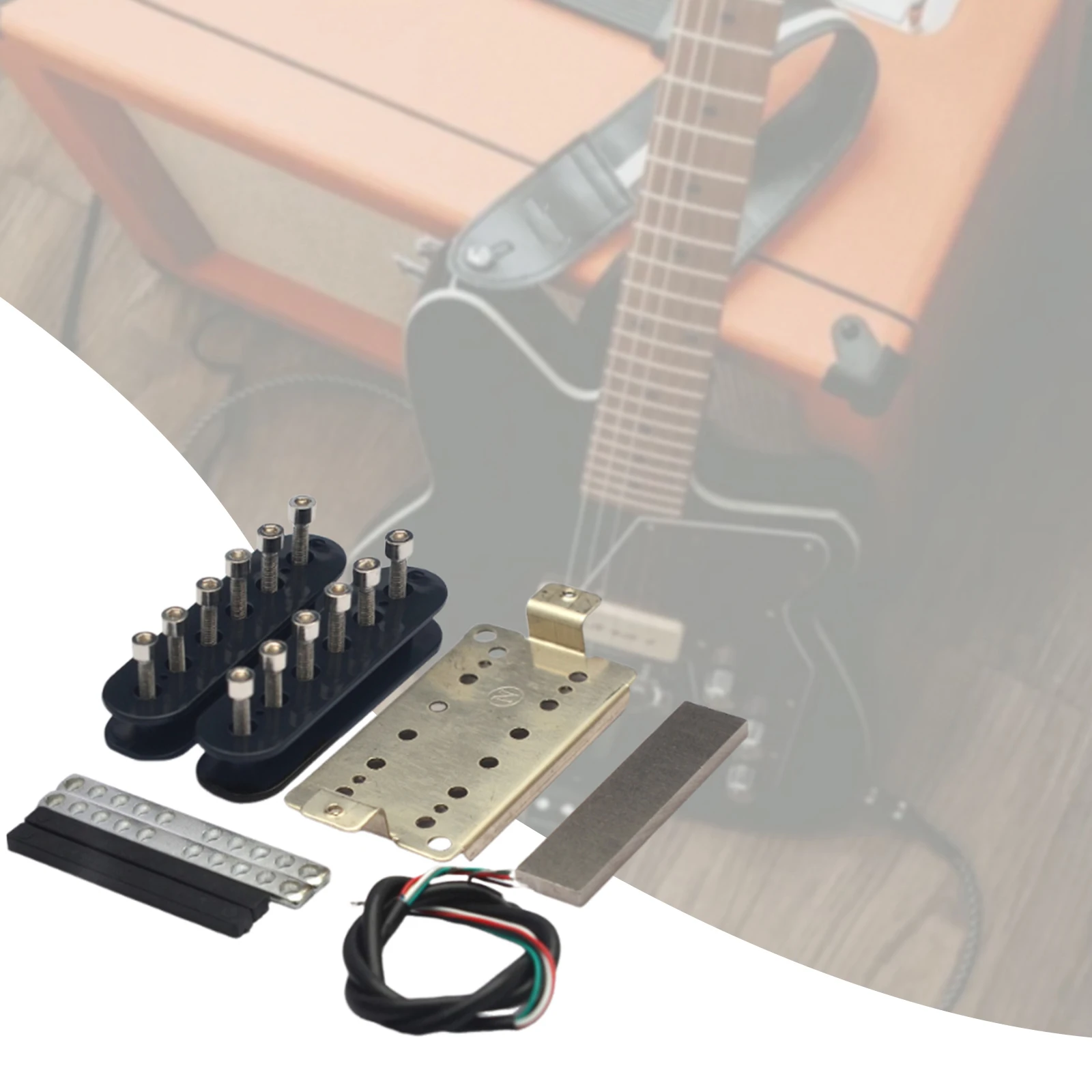 DIY Electric Guitar Pickup Kits for 6 String Electric Guitar Sturdy Easy Installation Replacement Guitar Parts Humbucker Pickup