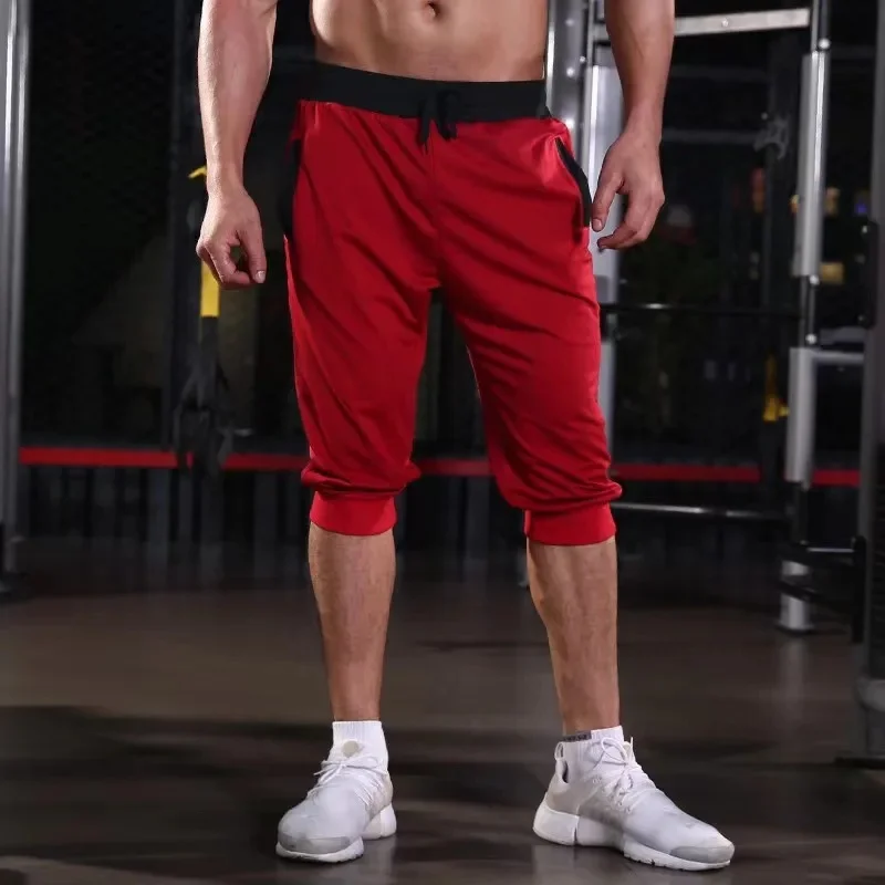 2024 spodenki do biegania letnia odzież sportowa na siłownię mężczyźni Jogging spodenki sportowe na świeżym powietrzu Fitness Man szybkoschnące oddychające spodnie odzież męska — zdjęcie 2