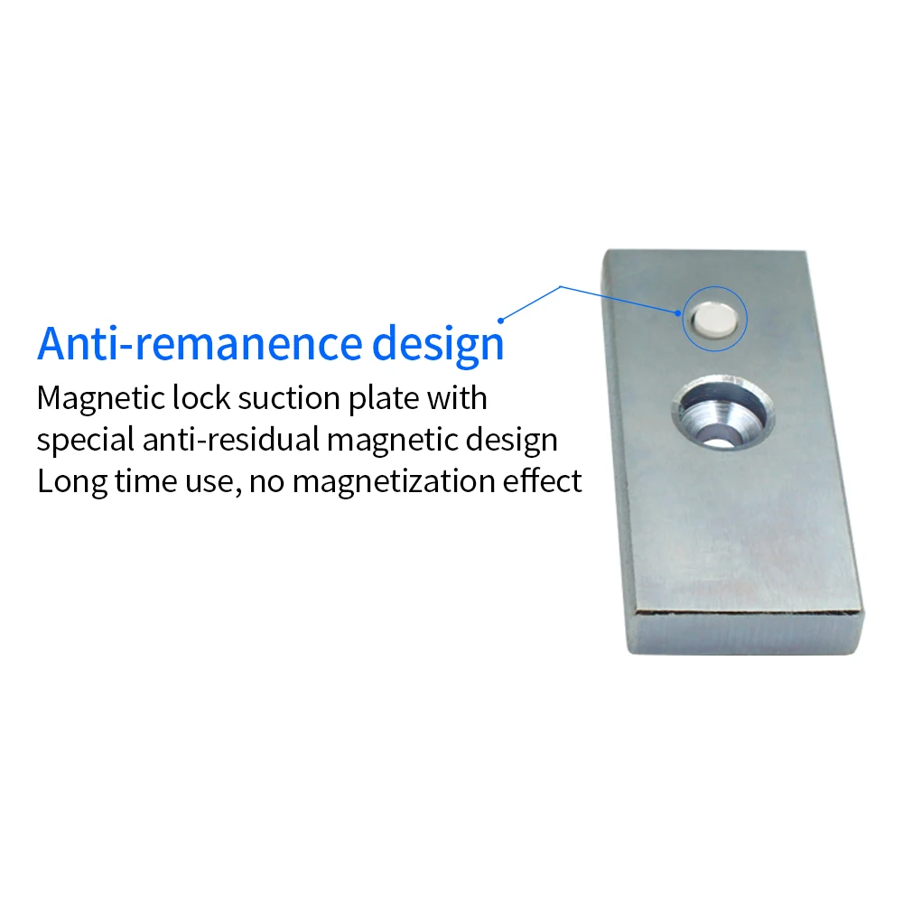 60KG 130Lbs Electric Magnetic Lock DC 12V Side Mount Embedded Mount Wooden Metal Glass Holding Force Electromagnetic Door Lock