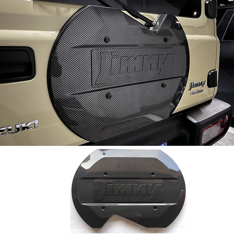 Car Abs Spare Tire Position Decoration Cover With Logo for 2019 2020 2021 2023 Suzuki Jimny Sierra JB74W JB64W Accessories