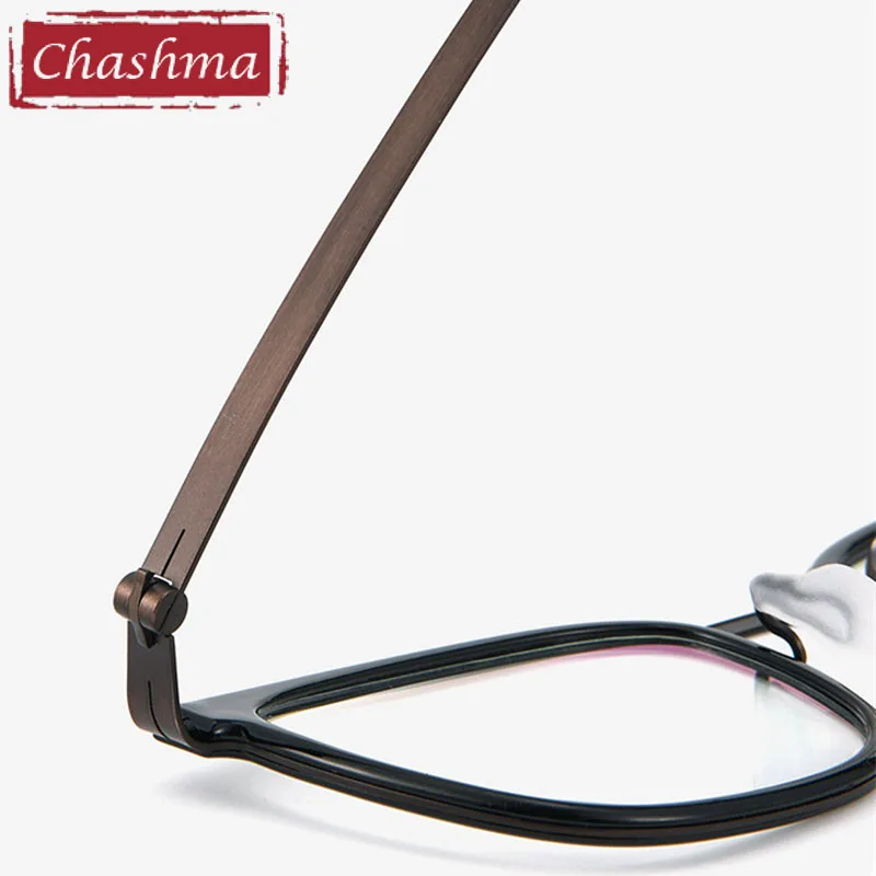 Chashma-نظارات طبية بصرية للرجال والنساء ، إطار من التيتانيوم ، منظر عالي الجودة ، معابد مرنة للغاية ، الموضة