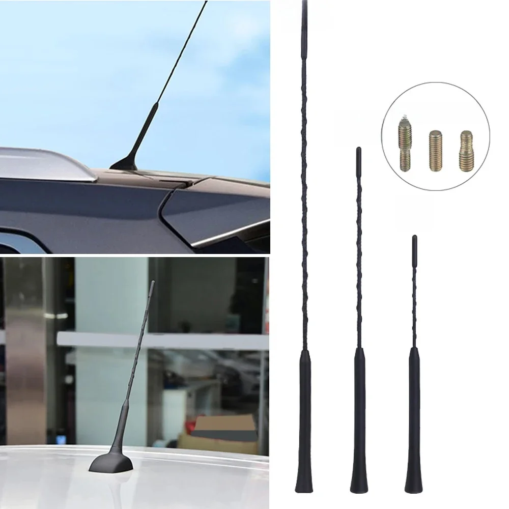 Antenne fouet universelle pour montage sur toit, 9/11/16 pouces, Signal amélioré, vis de Radio stéréo, antenne FM AM amplifiée, accessoires de voiture