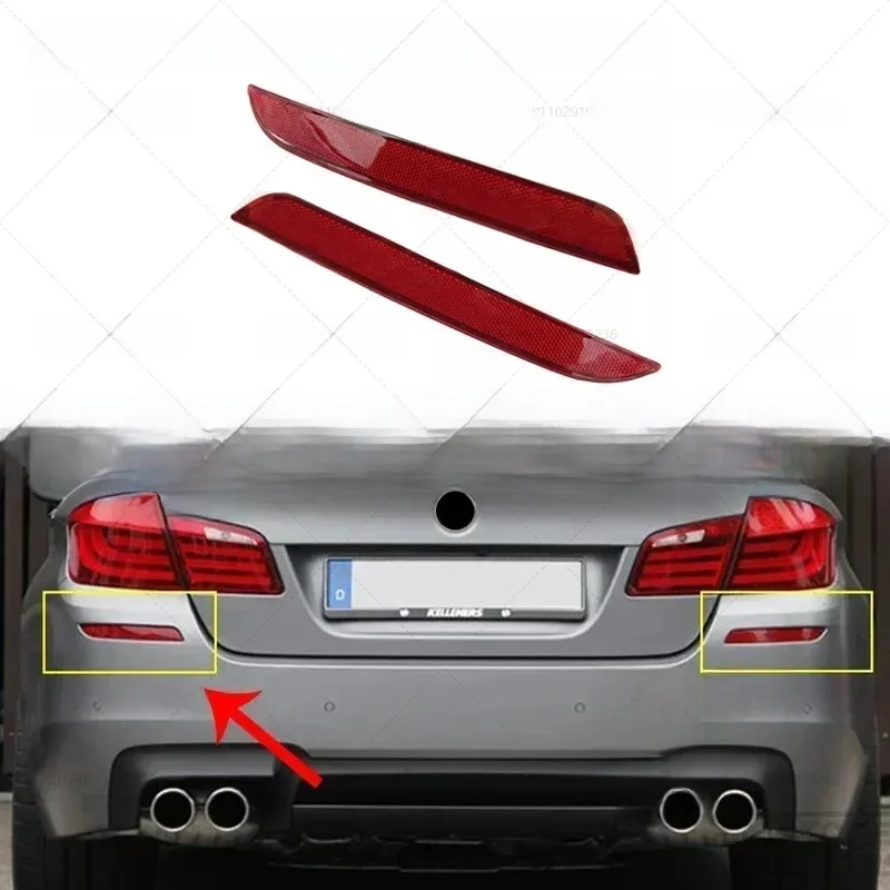 Pour 2011-2017 BMW 528i 528iX 535d 535dX 535i 535iX 550i 550iX M5 (F10) lentille de lampe réflecteur de pare-chocs arrière 63147842955 63147842956