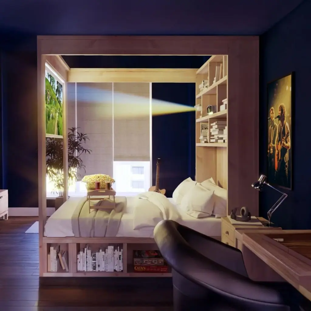 إطار سرير كوين DIY مع خطط مطبوعة للتخزين: مشروع النجارة المثالي الصديق للمبتدئين