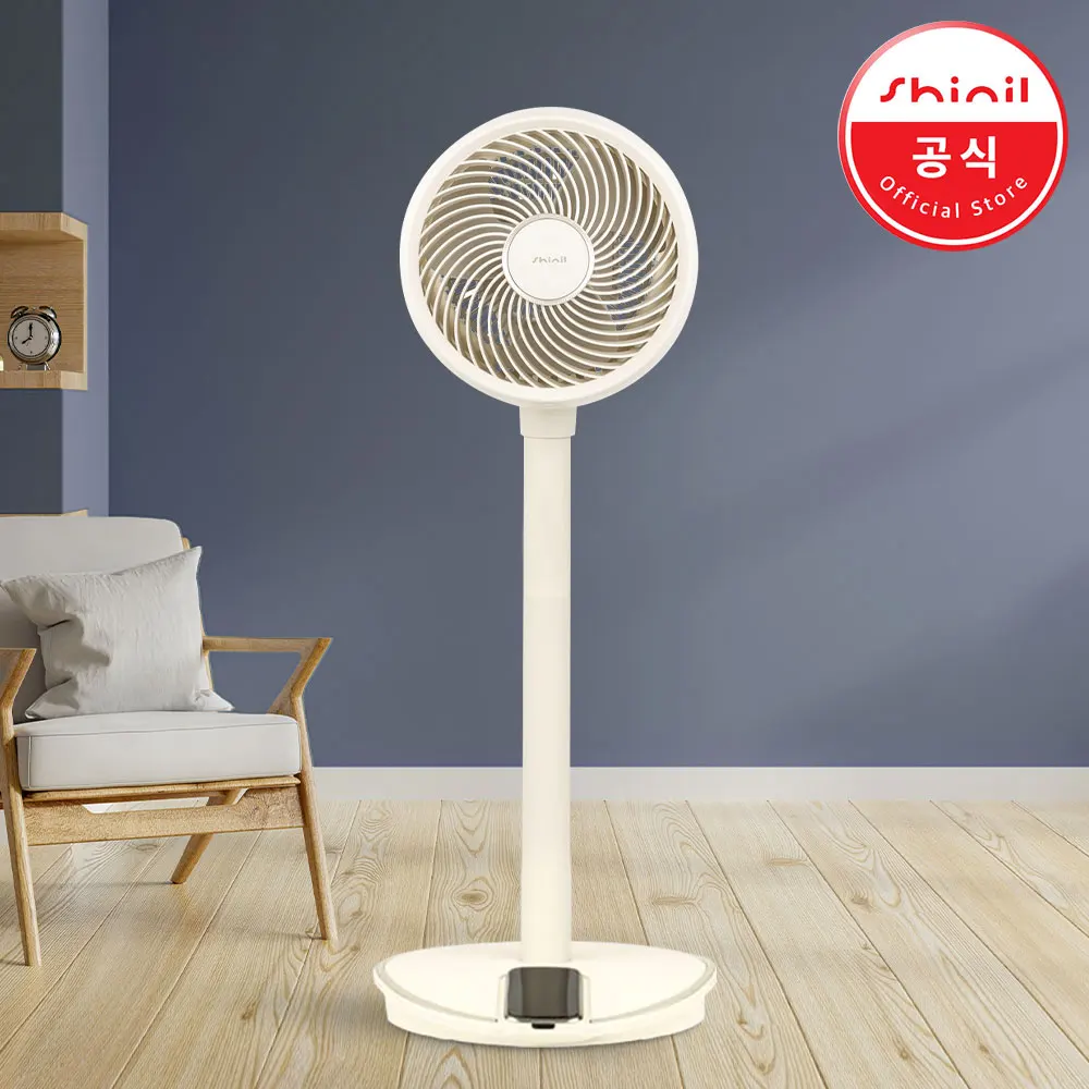 [SHINIL OFFICIAL] Shinil Air Circulator Air S8 BLDC Air Circulator Stand-type Beiage remote control 2in1