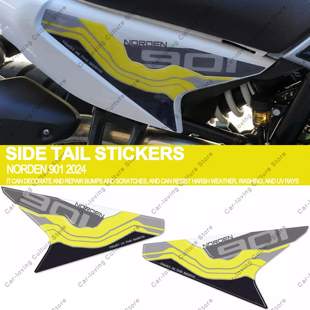 

Waterproof Protective Sticker Motorcycle Side Tail Stickers 3D Motorcycle Sticker For Husqvarna Norden 901 2024