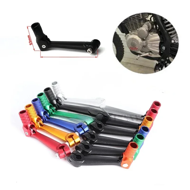 AliExpress Motorcycle Start Lever Folding CNC Kick Derbi Senda For Kayo T4 T2 RMX 250 Suzuki Kawasaki CRF 450 2009 ATV Dirt Bike Gear Lever