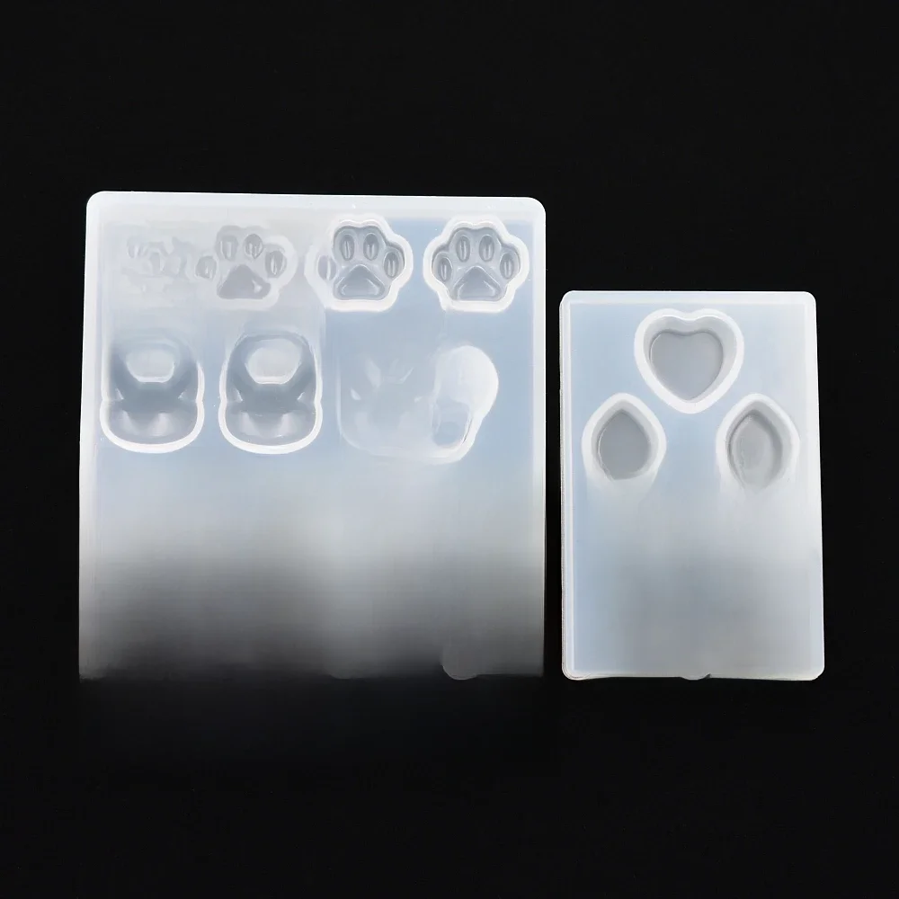 SNASAN Cat Paw Claw Heart Moon Star Silicone Mold Handmade DIY Jewelry Making Epoxy Resin Silicone Casting Mould — zdjęcie 2