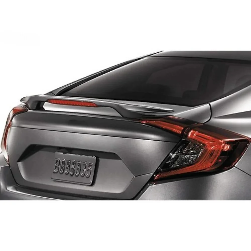 For Honda Civic Fc5 2017 illuminated Glass Under Spoiler Fiber Material Rear Roof Spoiler Wing Trunk Lip Car Styling Fully