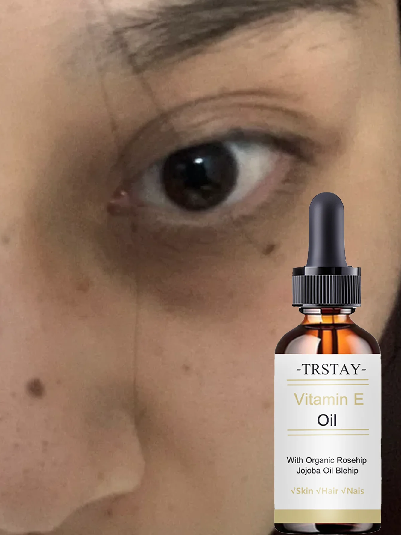 Vitamin E Facial Oil for Hydrating and Brightening All Skin Types with Deep Moisturizing and Nourishing Properties to Enhance Sk - Image 4