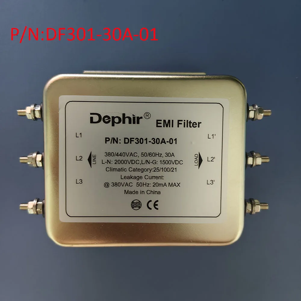 DF301-30A-01 Dephir EMI filter 380v noise suppressor for cnc machine laser machine or industrail machine