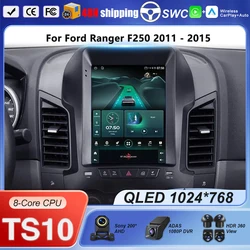 9.7 Inch Car DVD Android For Ford Ranger F250 2011 - 2015 Bluetooth Multimedia Player Stereo Navigation Carplay Auto 5G WIFI