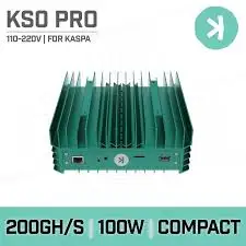 Bq Originele Iceriver Ks0 Pro Speciale Herdenkingseditie 200gh 100W Kaspa Mijnwerker Mijnbouw Crypto Asic Mijnwerker Machine Inclusief Psu