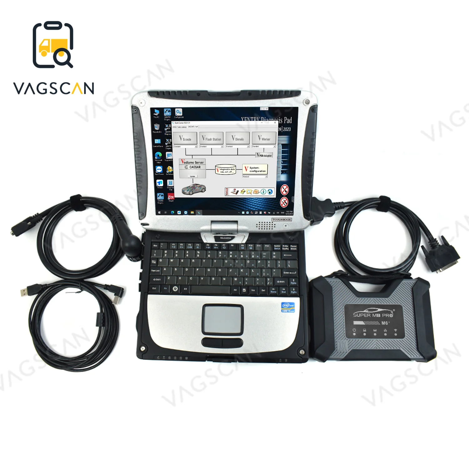 

2023 NEW DOIP SUPER MB PRO M6+ Wireless Star Diagnosis Tool CF19 Laptop