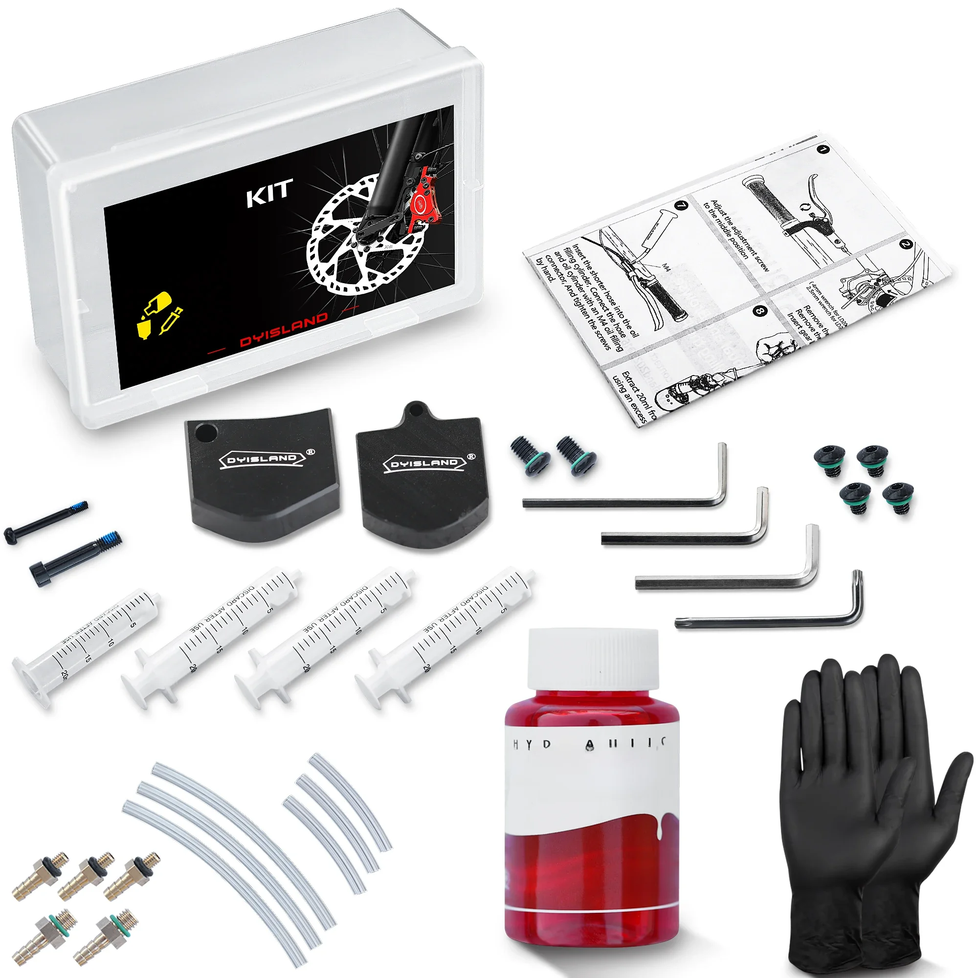 AliExpress DYISLAND Bike Brake Bleed Kit，Bicycle Mineral Oil and Operating Tool， for Dyisland Ebike Electric