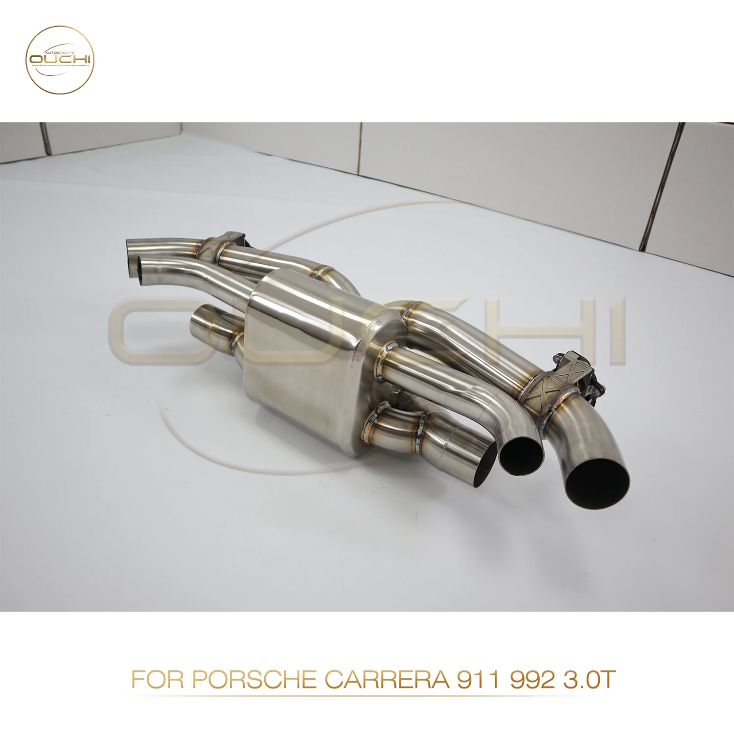 

High Flow Performance Catback for Porsche 911 992 Carrera 3.0T OUCHI Stainless Steel Exhaust System With Electronic Valve
