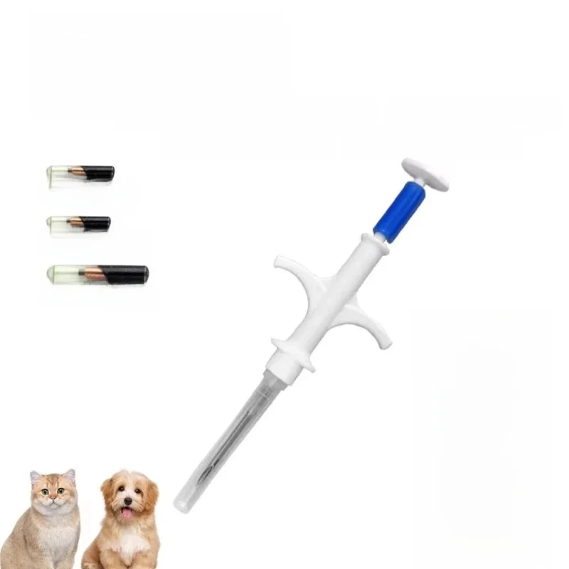 1.25*7mm 134.2Khz 100 pièces ICAR Animal RFID micropuce seringue pour chat chien poisson volaille Animal de compagnie 1.4*8mm 2.12*12mm puce seringuage