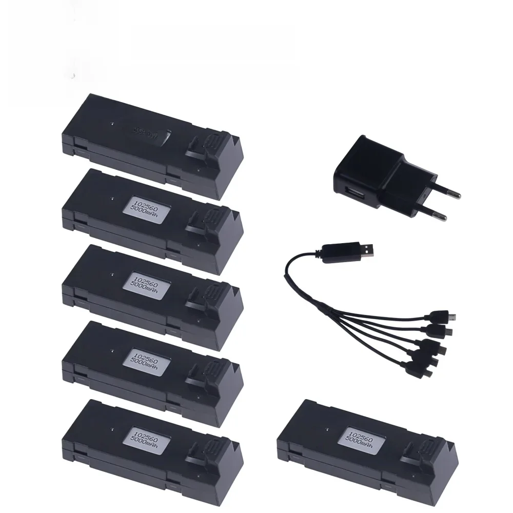 Upgrade 5000mAh E88 Batterij 3.7V Batterij Voor E88 E88PRO E99 E525 P1 K3 P10 A13 S98 RC Drone RC quadcopter Onderdelen Batterij - afbeelding 2