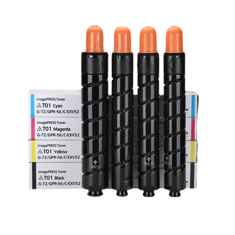 1 Juego de cartuchos de tóner originales nuevos T01 CMYK para Canon imagePRESS C60 C65 C600 C650 C700 C750 C800 C850