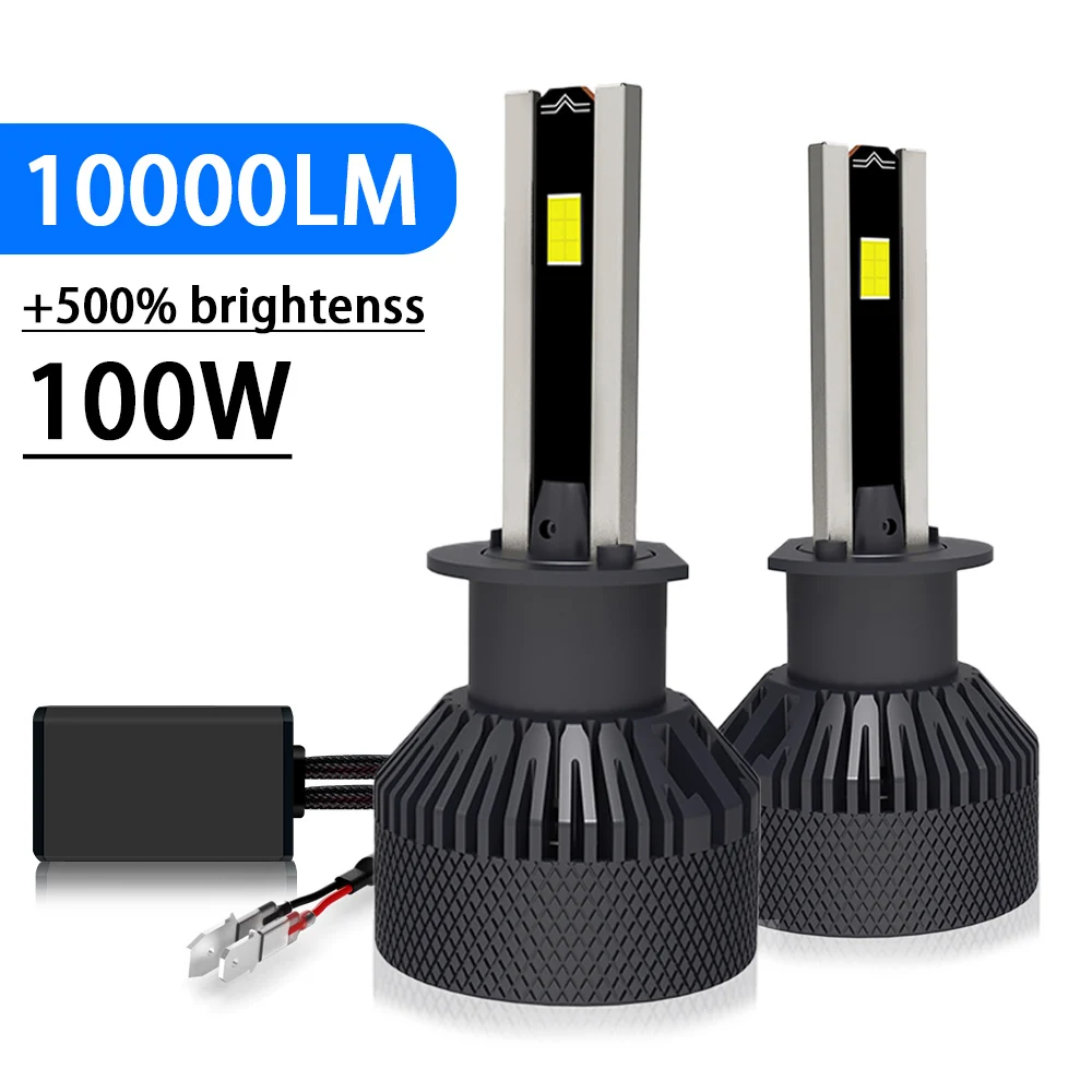 

100 Вт 10000LM Супер яркая светодиодная лампа H4 H7 H8 H9 H11 Автомобильная светодиодная лампа 9005 HB3 HB4 Фара для универсального автомобиля