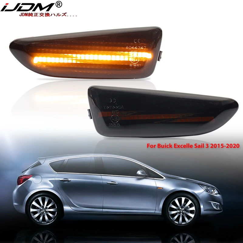 Amber Sequential Blink Front Side Marker Light For Buick Excelle Sail 3 For Chevrolet Monza Sail 3 Cavalier Turn Signal Light