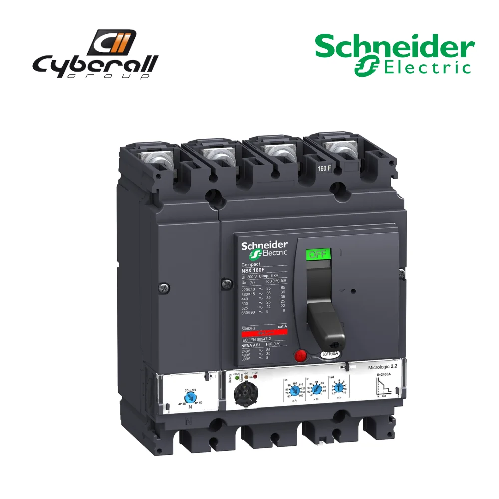 Schneider Electric-Cyberall-magnetothermal motor circuit breaker, Compact model NSX160F Micrologic