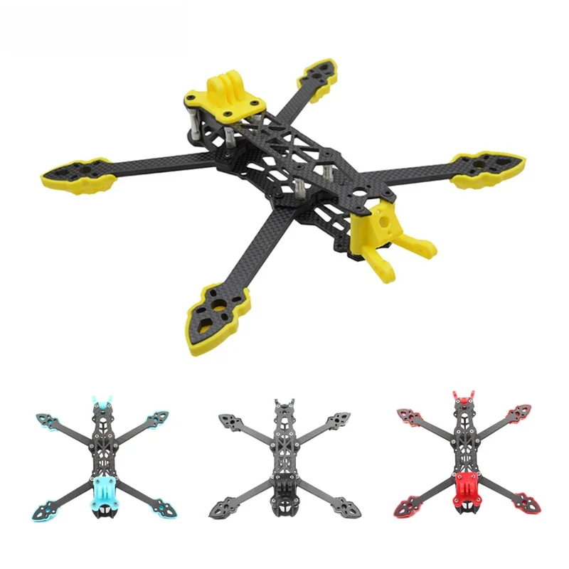 Nowy LANNRC Mark4 5-calowy FPV rama z włókna węglowego 225mm rozstaw osi 5mm ramię Freestyle daleki zasięg rama dla zdalnie sterowany quadcopter racing drone — 2