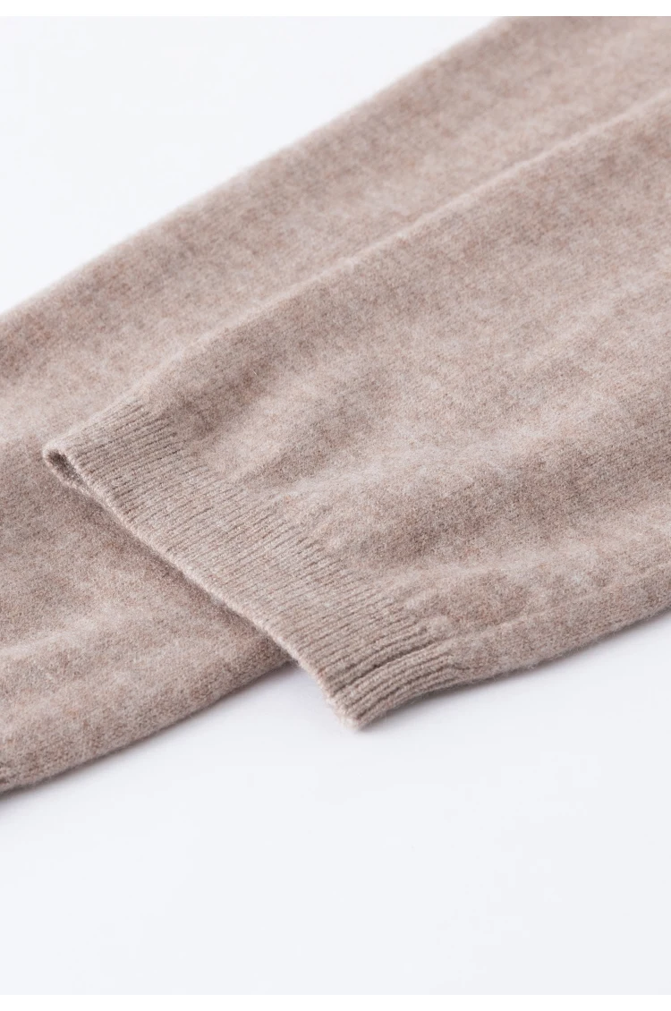 MZ62020 Damen Rollkragenpullover aus Kaschmir-Modal-Mischung, Langarm, Weiche Textur, Oberteil für Herbst und Winter, Ideal für den Alltag und zum Schichten. – Detail 14