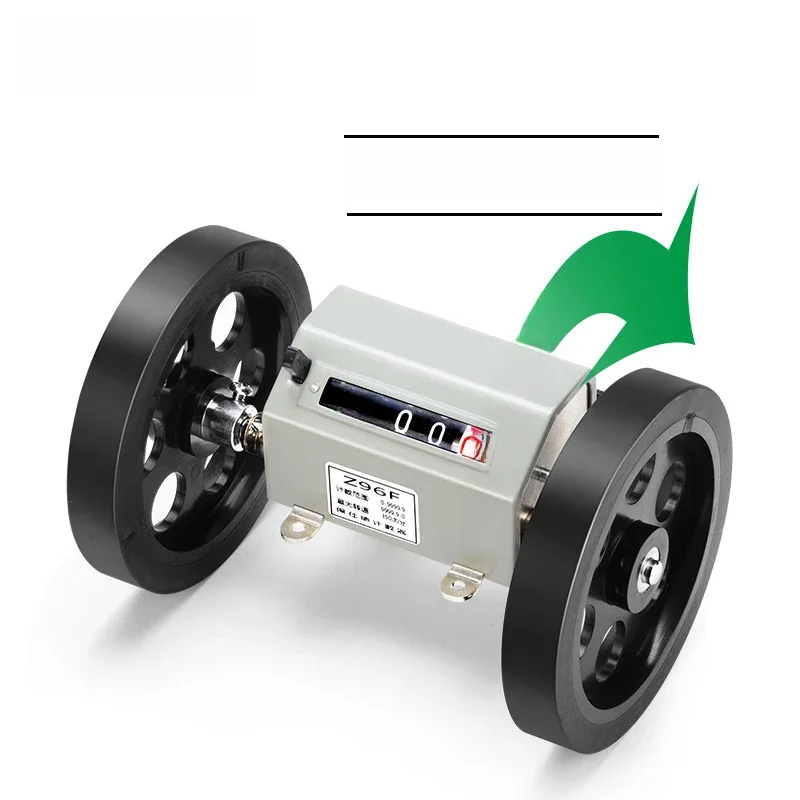 Z96-F Licznik mechaniczny Długość Odległość 0-9999,9 Podwójne kółko rolkowe Mechanicznie napędzany rejestrator Długość pomiaru — zdjęcie 2