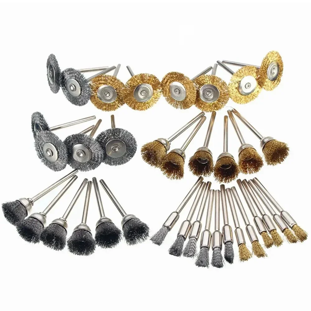 Brass Brush Steel Wire Wheels, Brushes Drill Rotary Tools, Polimento Rotary Tools, Metal Rust