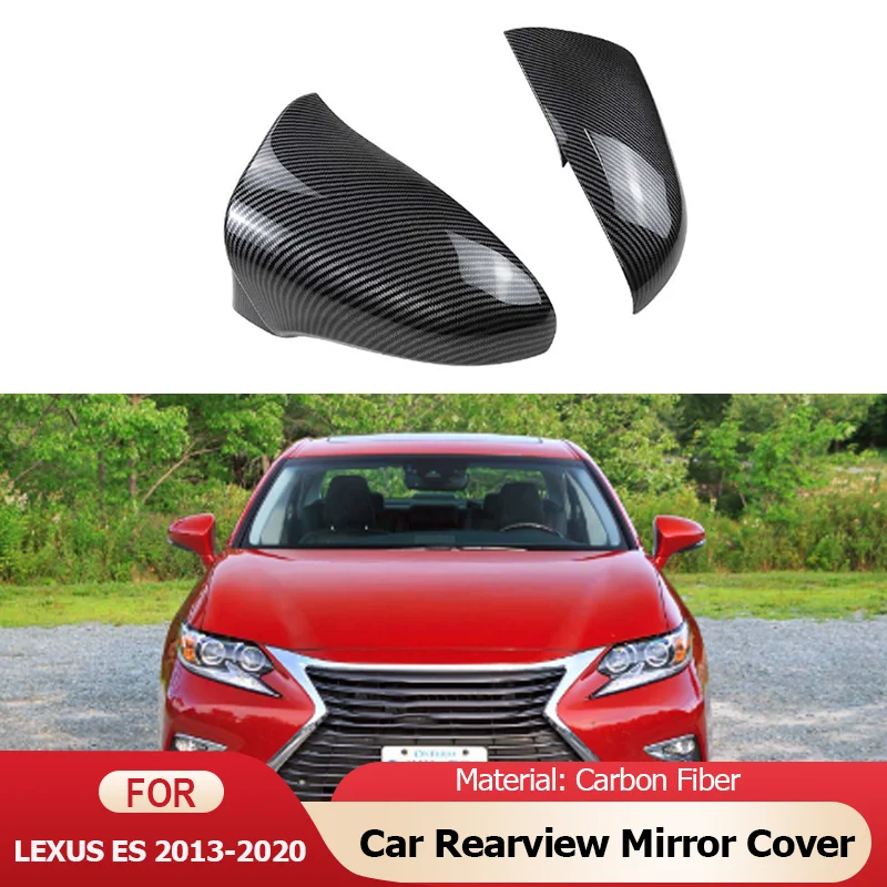 for Lexus ES IS GS LS CT RC IS200 300h Car Rearview Side Mirror Covers Wing Cap Exterior Door Rear View Case Trim Accessories