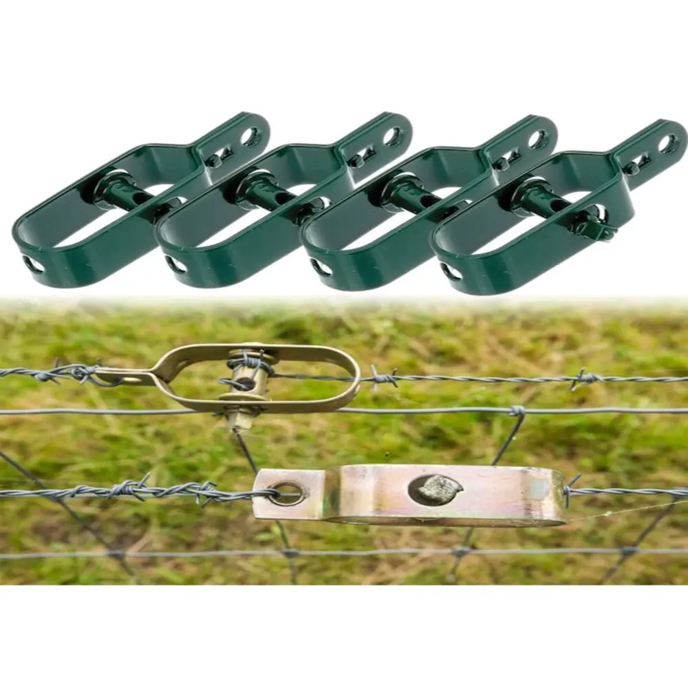 4 Piece Set Garden Fence Tensioning Attachment With Clamp 10x4x2 cm Garden fence repair tool with swivel lockable clamp garden