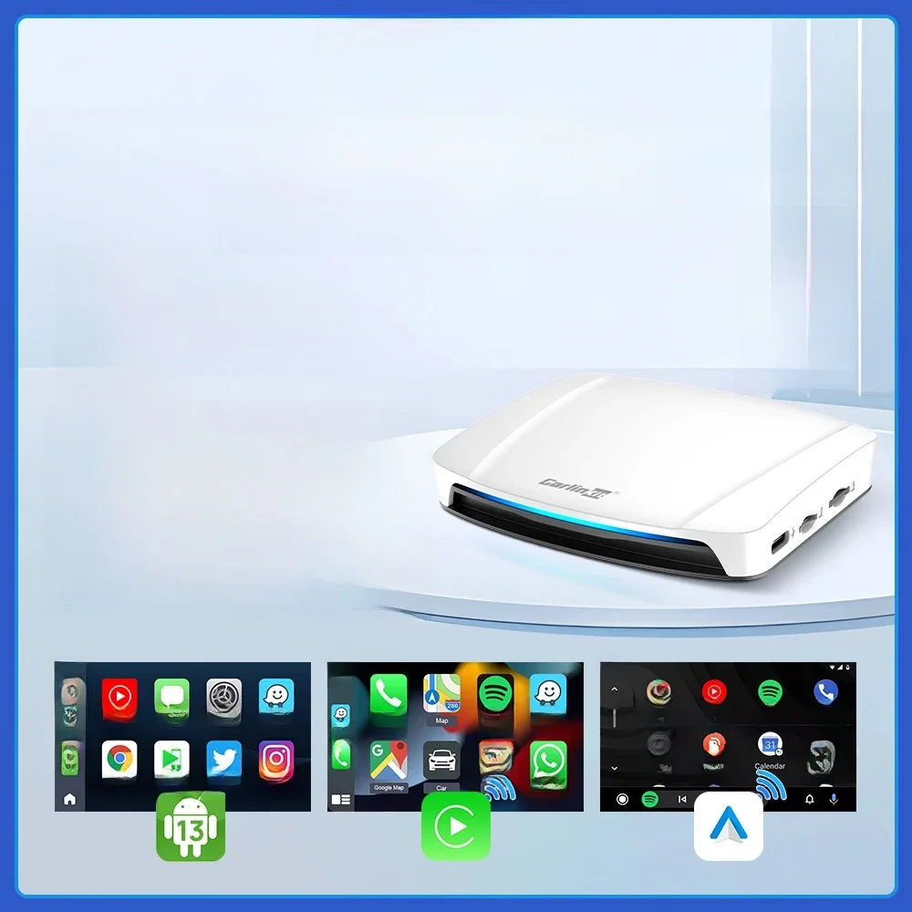 Original CarlinKit Android 13 CarPlay Smart Ai Box Wireless CarPlay Android Auto Adapter For Netflix Car Intelligent System HDMI