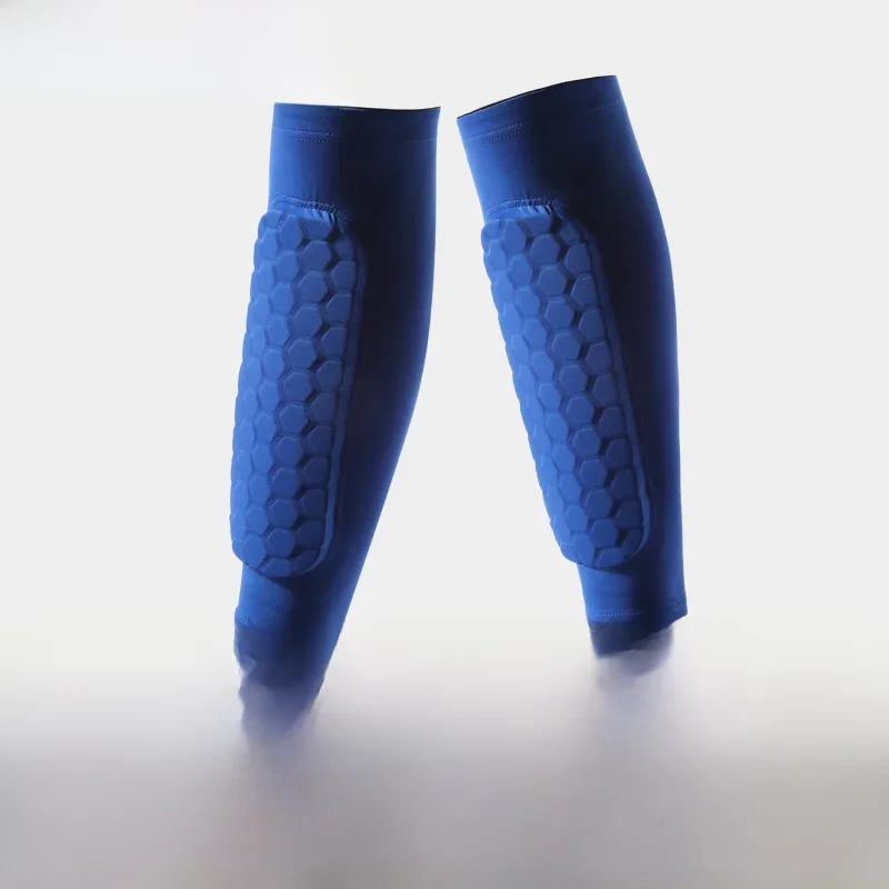 1 szt. Rękawy na nogi Ochraniacze goleni Odporne na wstrząsy nylonowe podpory o strukturze plastra miodu Skarpety Ochraniacz goleni Sprzęt piłkarski Tarcze piłkarskie Legginsy sportowe — zdjęcie 2