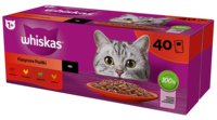 WHISKAS wet cat food beef chicken lamb poultry sauce 40x85g
