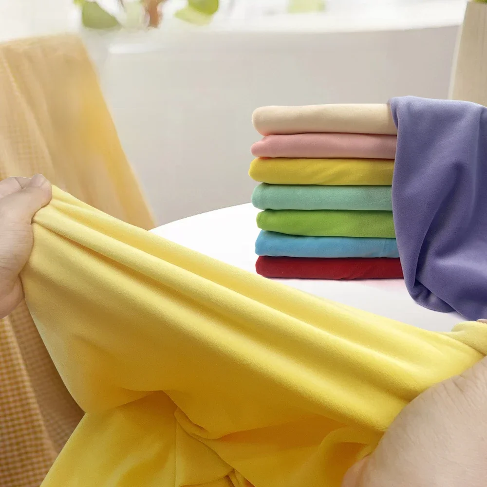 40 Farben 50x50cm Stretch Mochi Glatter Minky Stoff Hopen 95 % Polyester 5 % Spandex Stretch 4-seitiger Plüschstoff für DIY-Nähspielzeug