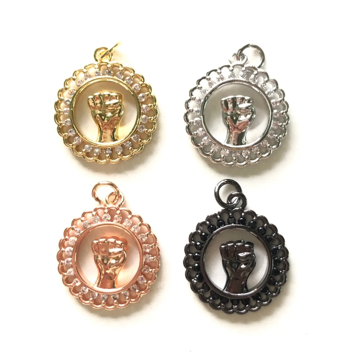 5pcs Black Lives Matter Fist Charm for Girl Bracelet Necklace Making BLM Symbol Pendant for Handmade Jewelry Accessory Wholesale