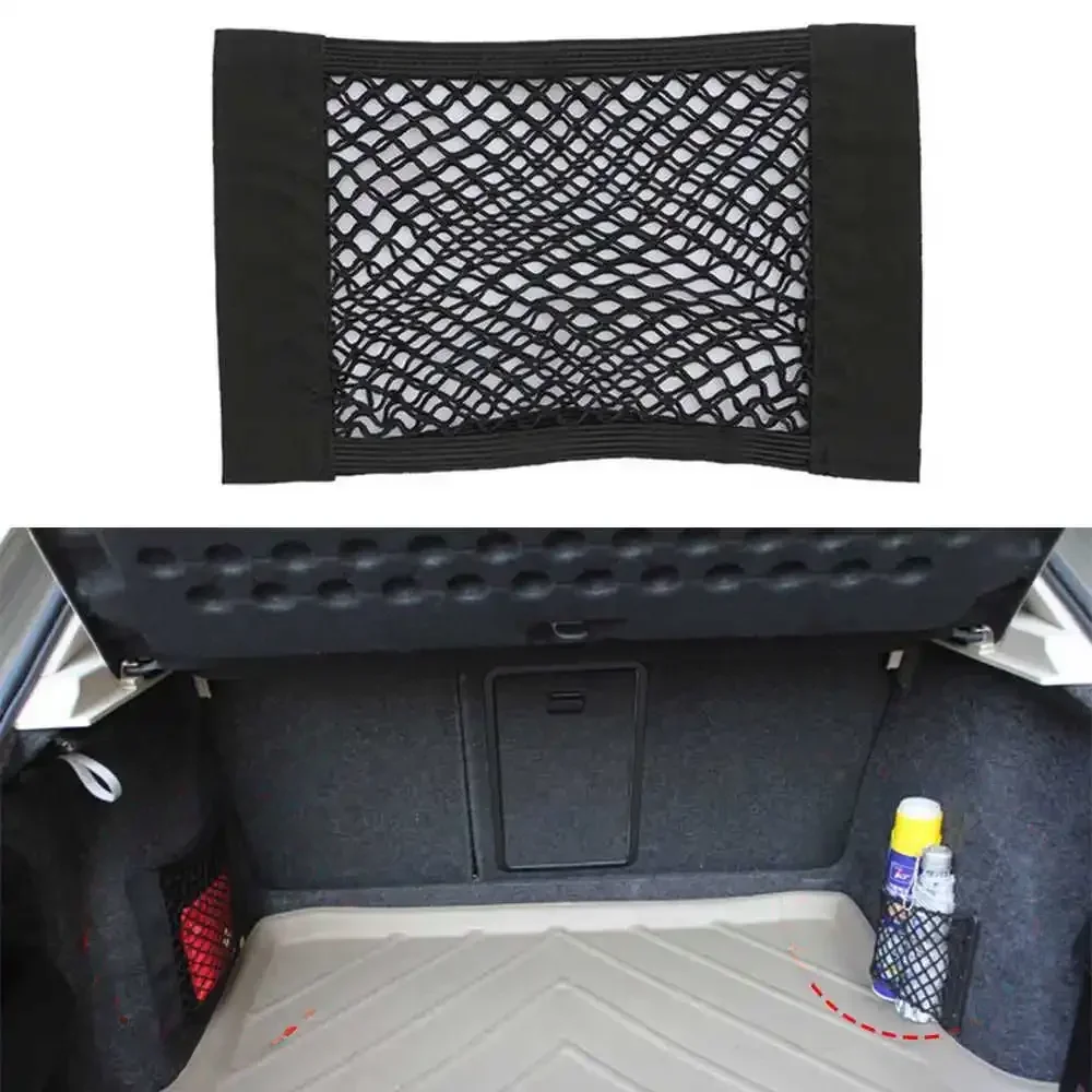 Do Volkswagen VW Passat B6 B7 B8 Golf 6 Golf 7 MK6 MK7 POLO Jetta MK6 MK7 Bagażnik samochodowy Oparcie siedzenia Elastyczna siatka do przechowywania — zdjęcie 2
