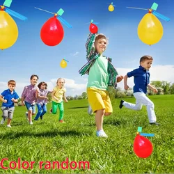 Balloon Aircraft Science and Technology Educational Toys Technology Handmade Diy Balloon Helicopter Children's Creative Toys