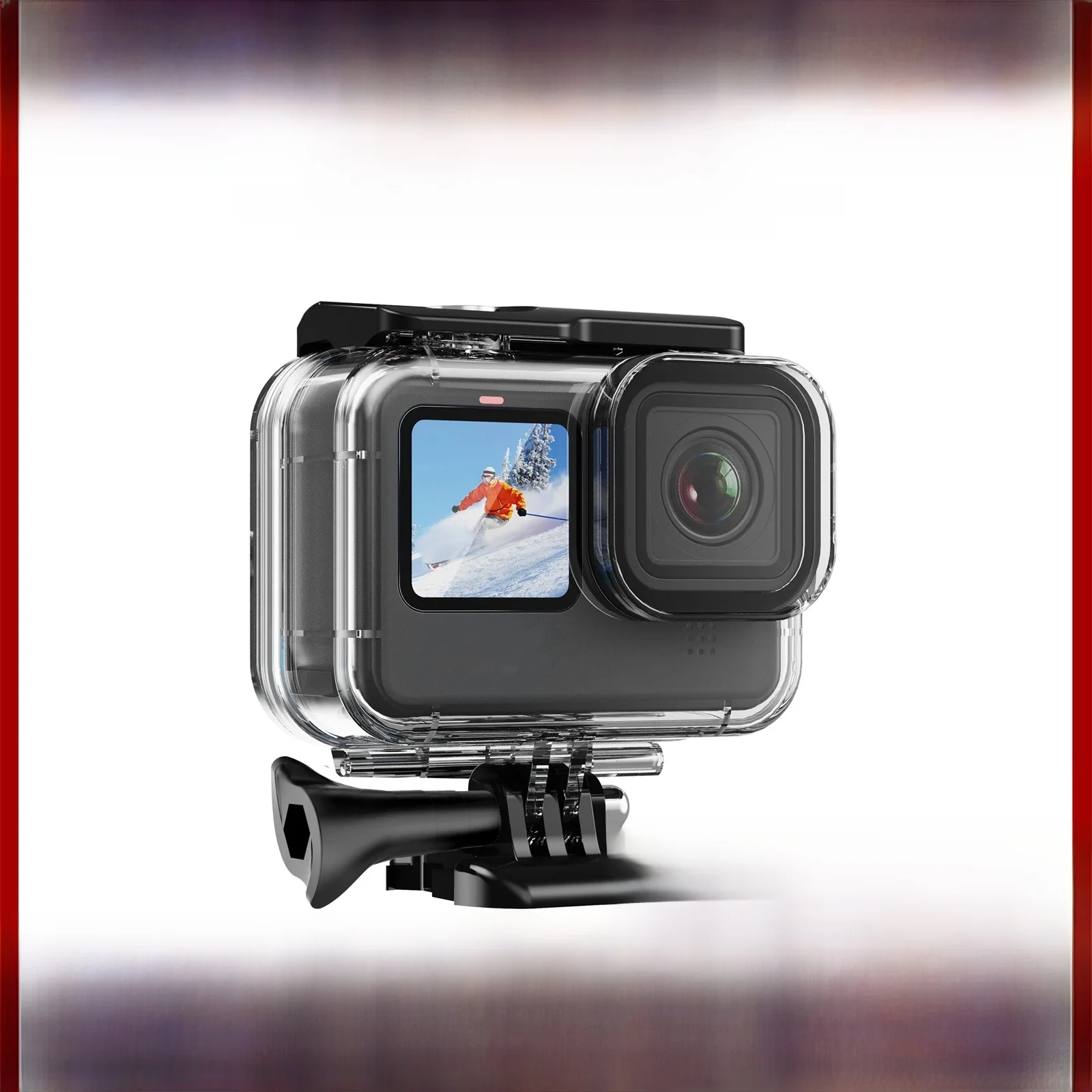 Pour GoPro Hero 13 12 11 10 9 boîtier étanche noir boîtier de protection de plongée sous-marine housse de plongée 60M pour accessoires Go Pro