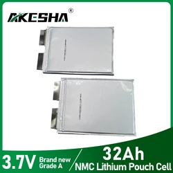 New 3.7V 32Ah NMC Li-ion Pouch Rechargeable Cell Motorhomes Electric Bikes Backup Power High cycle times Fast delivery