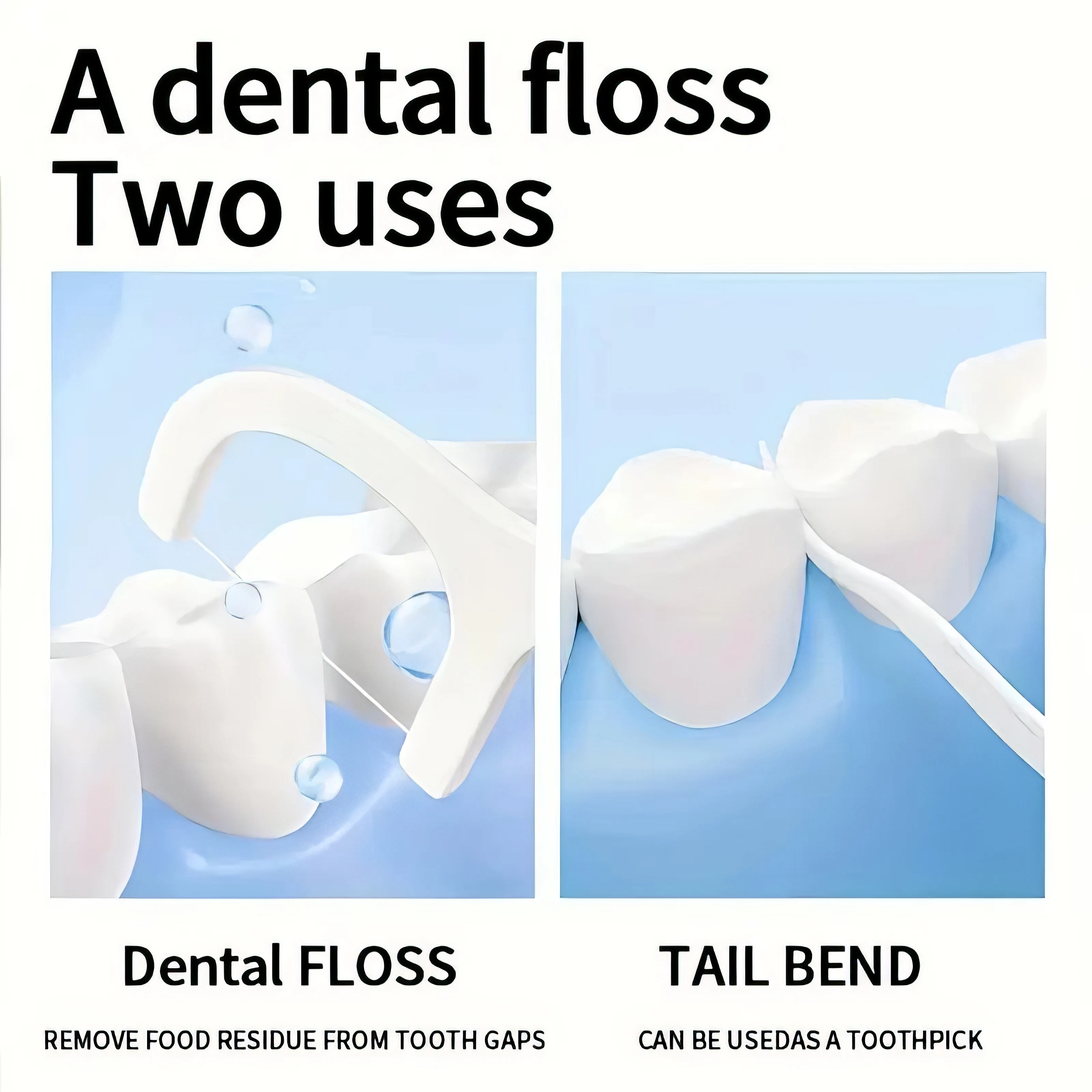 100 Pack Dental Floss, Gentle Gum Protection and Care for Teeth, Without Damaging Gums, Suitable for Offices and Families