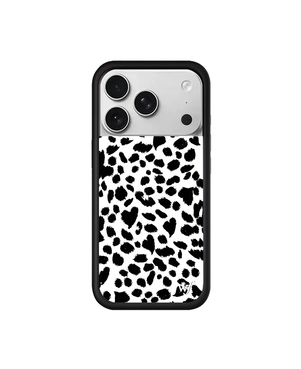 Wildflower INS موضة ليوبارد طباعة جراب هاتف ل 17 برو 16 برو ماكس 15 14 13 12 16 15 زائد ثلاثية الأبعاد WF لطيف الكرز الغطاء الواقي #4
