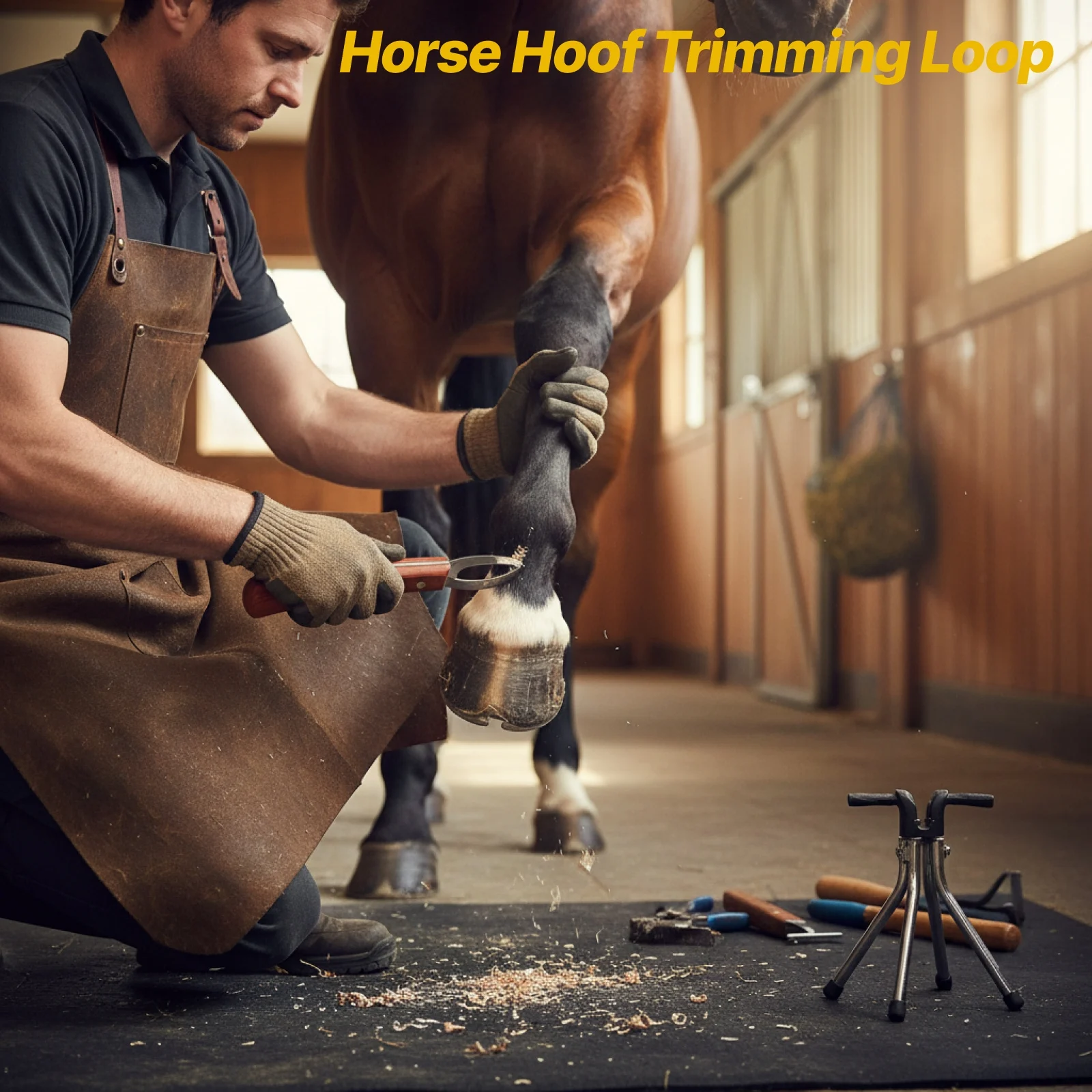 Alicate Profesional para Recortar Pezuñas de Caballos, Accesorios Ecuestres para el Cuidado de Animales, Herramienta Portátil para Herradores, para Limpiar Pezuñas de Vacas