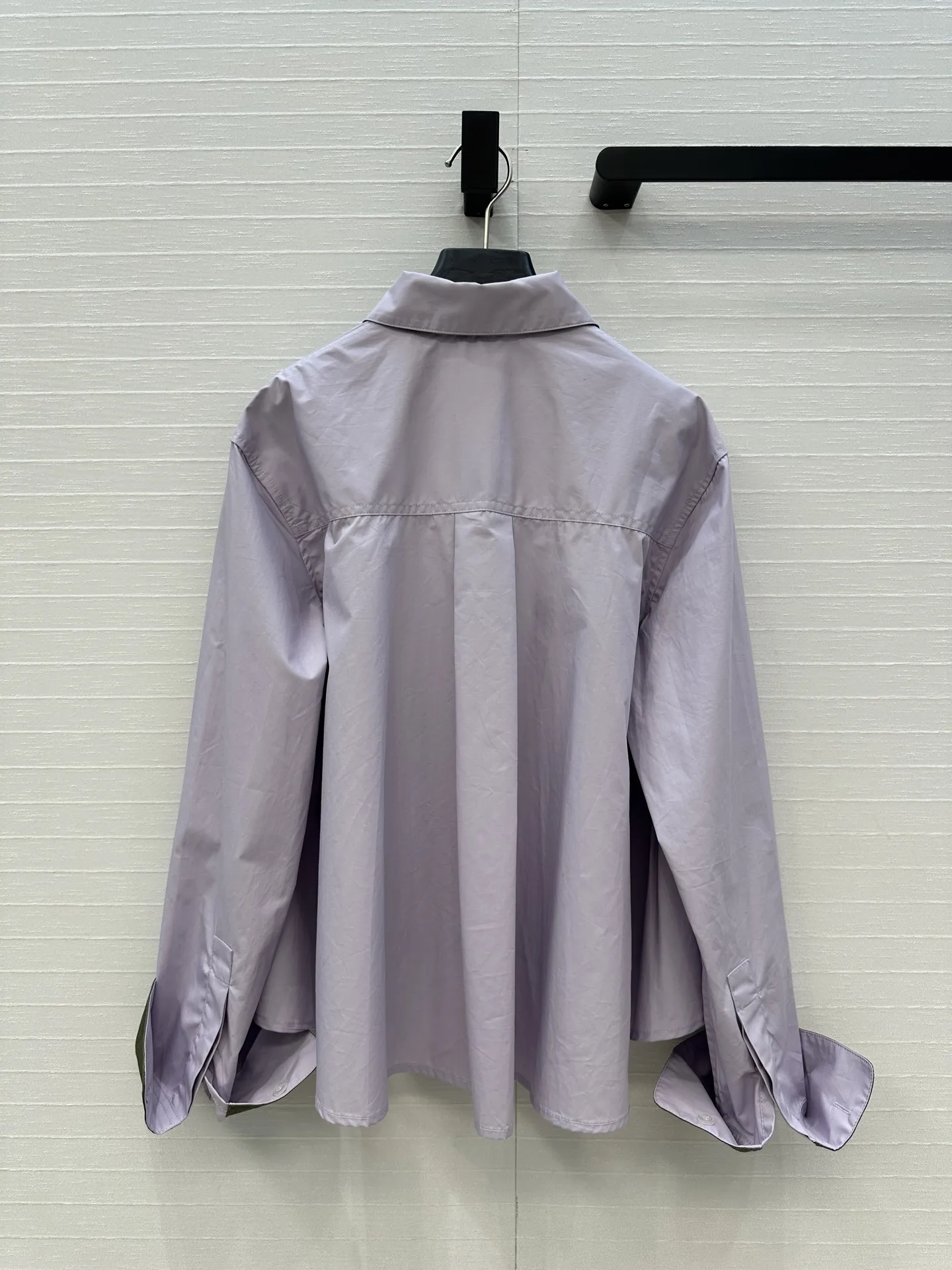 

New Lapel Single-Breasted Two-Color Stitching Design Loose Casual Unique Design