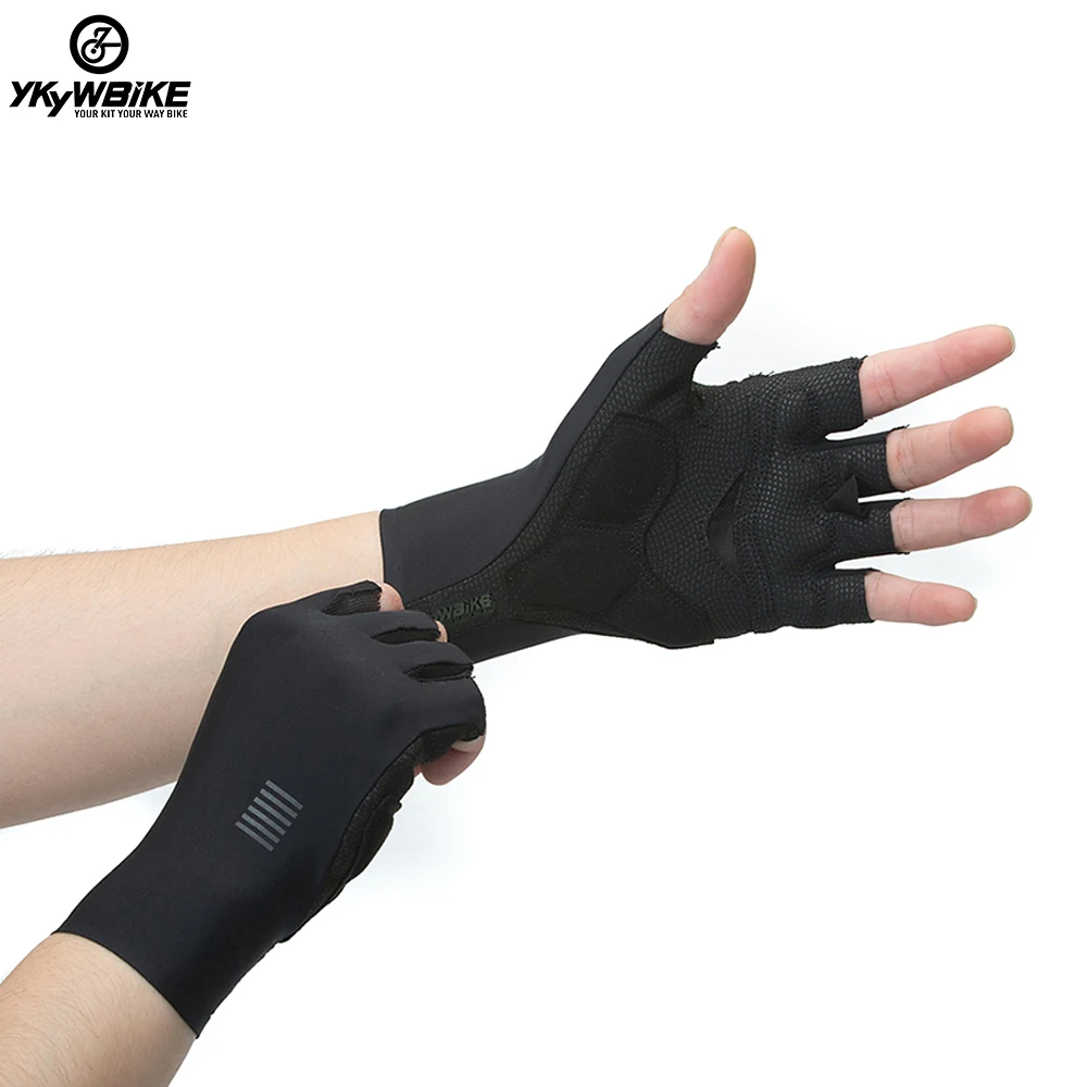 YKYWBIKE Cycling Gloves  MTB Bike Gloves Sports Half Finger Bicycle Goves Men Women Breathable Shockproof Gloves